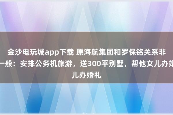 金沙電玩城app下載 原海航集團(tuán)和羅保銘關(guān)系非同一般：安排公務(wù)機(jī)旅游，送300平別墅，幫他女兒辦婚禮
