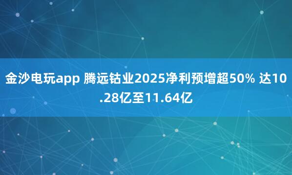 金沙電玩app 騰遠鈷業2025凈利預增超50% 達10.28億至11.64億