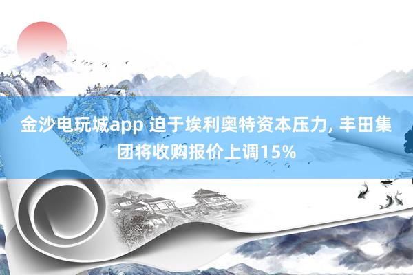 金沙電玩城app 迫于埃利奧特資本壓力, 豐田集團將收購報價上調(diào)15%